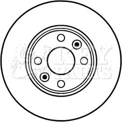 Key Parts KBD5226 - Спирачен диск vvparts.bg