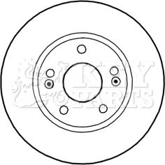 Key Parts KBD5270 - Спирачен диск vvparts.bg