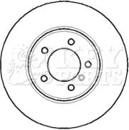 Key Parts KBD5766S - Спирачен диск vvparts.bg