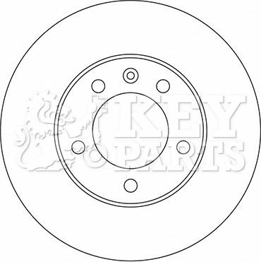 Key Parts KBD5722S - Спирачен диск vvparts.bg