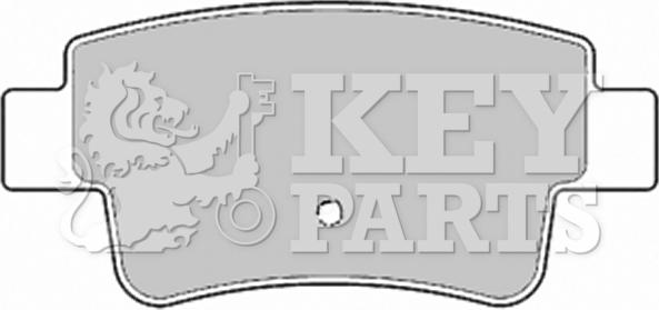 Key Parts KBP1946 - Комплект спирачно феродо, дискови спирачки vvparts.bg