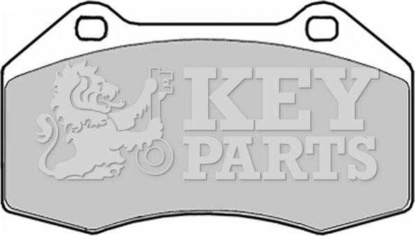 Key Parts KBP1909 - Комплект спирачно феродо, дискови спирачки vvparts.bg