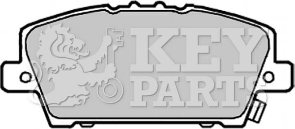 Key Parts KBP1986 - Комплект спирачно феродо, дискови спирачки vvparts.bg