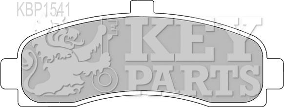 Key Parts KBP1541 - Комплект спирачно феродо, дискови спирачки vvparts.bg