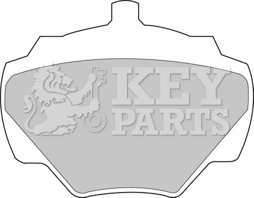 Key Parts KBP1528 - Комплект спирачно феродо, дискови спирачки vvparts.bg