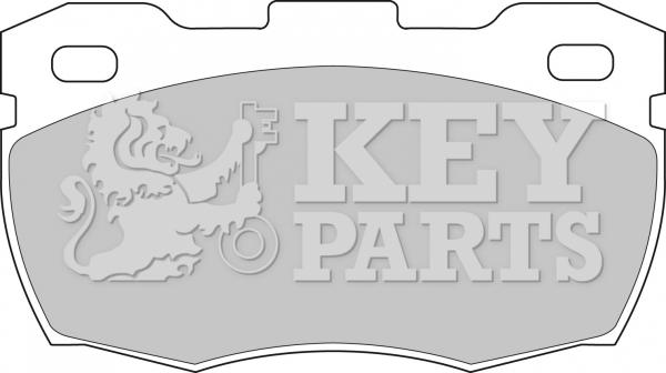 Key Parts KBP1571 - Комплект спирачно феродо, дискови спирачки vvparts.bg