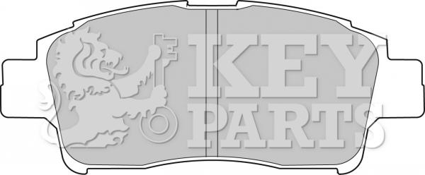 Key Parts KBP1681 - Комплект спирачно феродо, дискови спирачки vvparts.bg