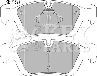 Key Parts KBP1627 - Комплект спирачно феродо, дискови спирачки vvparts.bg