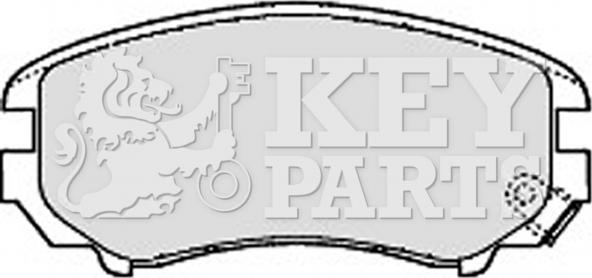 Key Parts KBP1884 - Комплект спирачно феродо, дискови спирачки vvparts.bg