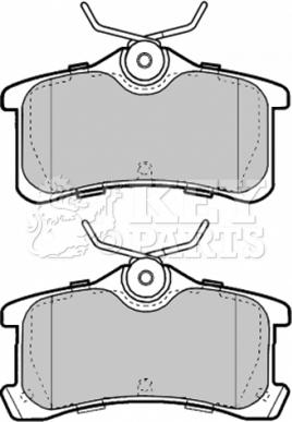 Key Parts KBP1885 - Комплект спирачно феродо, дискови спирачки vvparts.bg