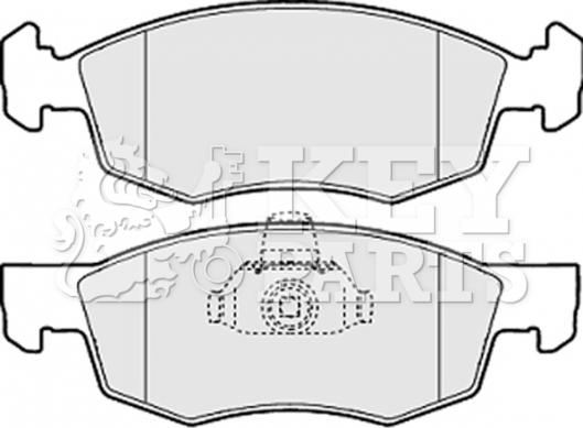 Key Parts KBP1886 - Комплект спирачно феродо, дискови спирачки vvparts.bg