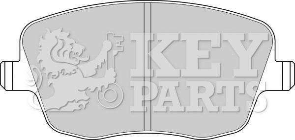 Key Parts KBP1825 - Комплект спирачно феродо, дискови спирачки vvparts.bg