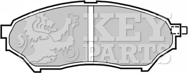 Key Parts KBP1759 - Комплект спирачно феродо, дискови спирачки vvparts.bg