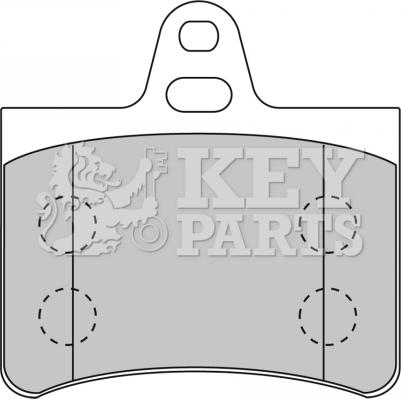 Key Parts KBP1710 - Комплект спирачно феродо, дискови спирачки vvparts.bg