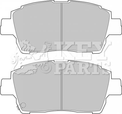 GKN 32845 - Комплект спирачно феродо, дискови спирачки vvparts.bg