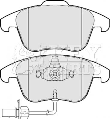 BOSCH 986TB3164 - Комплект спирачно феродо, дискови спирачки vvparts.bg