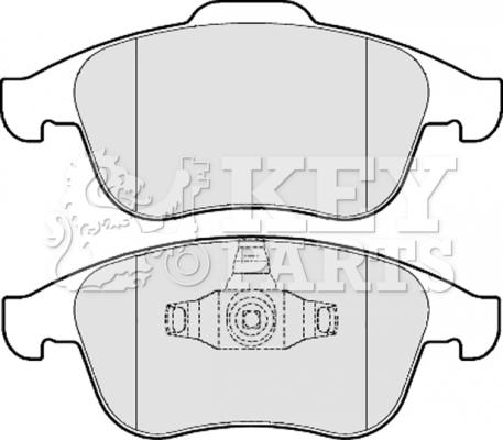 Key Parts KBP2057 - Комплект спирачно феродо, дискови спирачки vvparts.bg