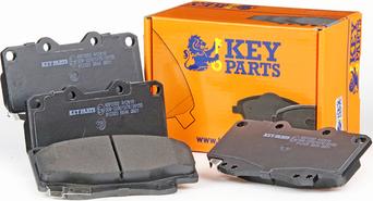 Key Parts KBP2002 - Комплект спирачно феродо, дискови спирачки vvparts.bg