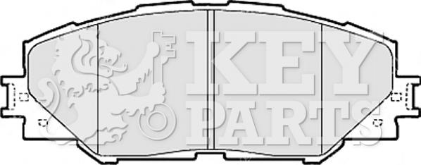 Key Parts KBP2079 - Комплект спирачно феродо, дискови спирачки vvparts.bg