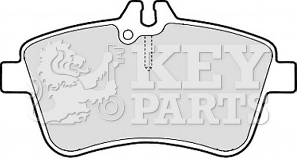 Key Parts KBP2145 - Комплект спирачно феродо, дискови спирачки vvparts.bg
