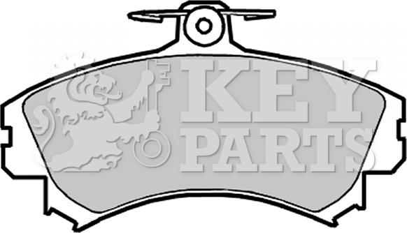 Key Parts KBP2151 - Комплект спирачно феродо, дискови спирачки vvparts.bg