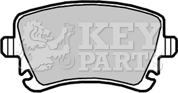 Key Parts KBP2139 - Комплект спирачно феродо, дискови спирачки vvparts.bg