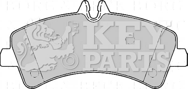 Key Parts KBP2170 - Комплект спирачно феродо, дискови спирачки vvparts.bg