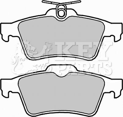 Key Parts KBP2288 - Комплект спирачно феродо, дискови спирачки vvparts.bg