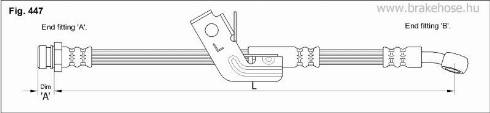 KK95KFT FT0663 - Спирачен маркуч vvparts.bg