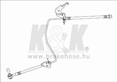 KK95KFT FT0810 - Спирачен маркуч vvparts.bg