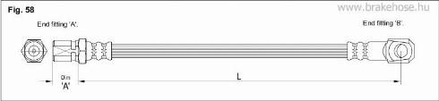 KK95KFT FT8144 - Спирачен маркуч vvparts.bg