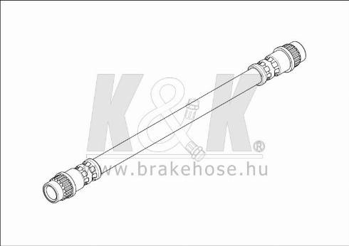 KK95KFT FT1586 - Спирачен маркуч vvparts.bg