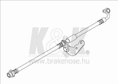 KK95KFT FT1530 - Спирачен маркуч vvparts.bg