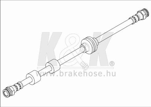 KK95KFT FT1618 - Спирачен маркуч vvparts.bg