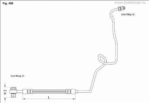 KK95KFT FT1355 - Спирачен маркуч vvparts.bg