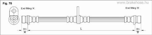 KK95KFT FT3290 - Спирачен маркуч vvparts.bg