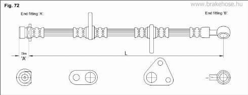 KK95KFT FT3280 - Спирачен маркуч vvparts.bg