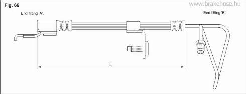 KK95KFT FT2512 - Спирачен маркуч vvparts.bg
