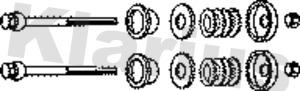 Klarius 401151 - Монтажен комплект, изпускателна система vvparts.bg