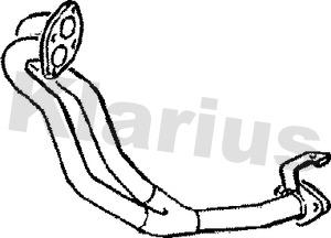 Klarius RN396V - Изпускателна тръба vvparts.bg