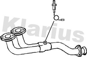 Klarius 301064 - Изпускателна тръба vvparts.bg