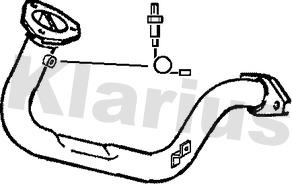 Klarius 301017 - Изпускателна тръба vvparts.bg
