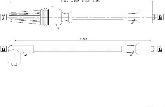 Klaxcar France 48005z - Комплект запалителеи кабели vvparts.bg