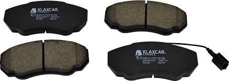 Klaxcar France 24977z - Комплект спирачно феродо, дискови спирачки vvparts.bg