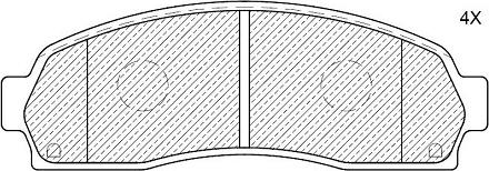 Klaxcar France 24618z - Комплект спирачно феродо, дискови спирачки vvparts.bg