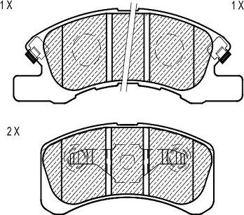 Klaxcar France 24623z - Комплект спирачно феродо, дискови спирачки vvparts.bg