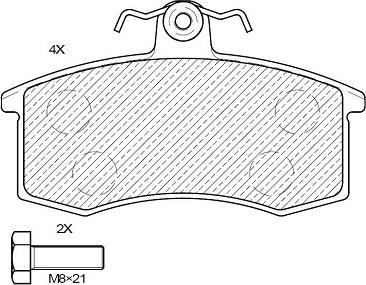 Klaxcar France 24057z - Комплект спирачно феродо, дискови спирачки vvparts.bg