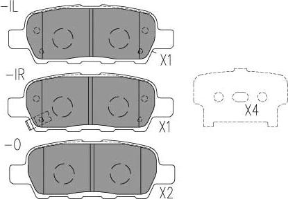 Klaxcar France 24035z - Комплект спирачно феродо, дискови спирачки vvparts.bg