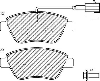 Klaxcar France 24140z - Комплект спирачно феродо, дискови спирачки vvparts.bg