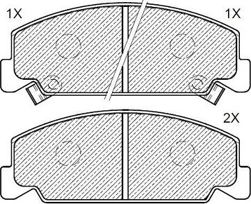 Klaxcar France 24155z - Комплект спирачно феродо, дискови спирачки vvparts.bg